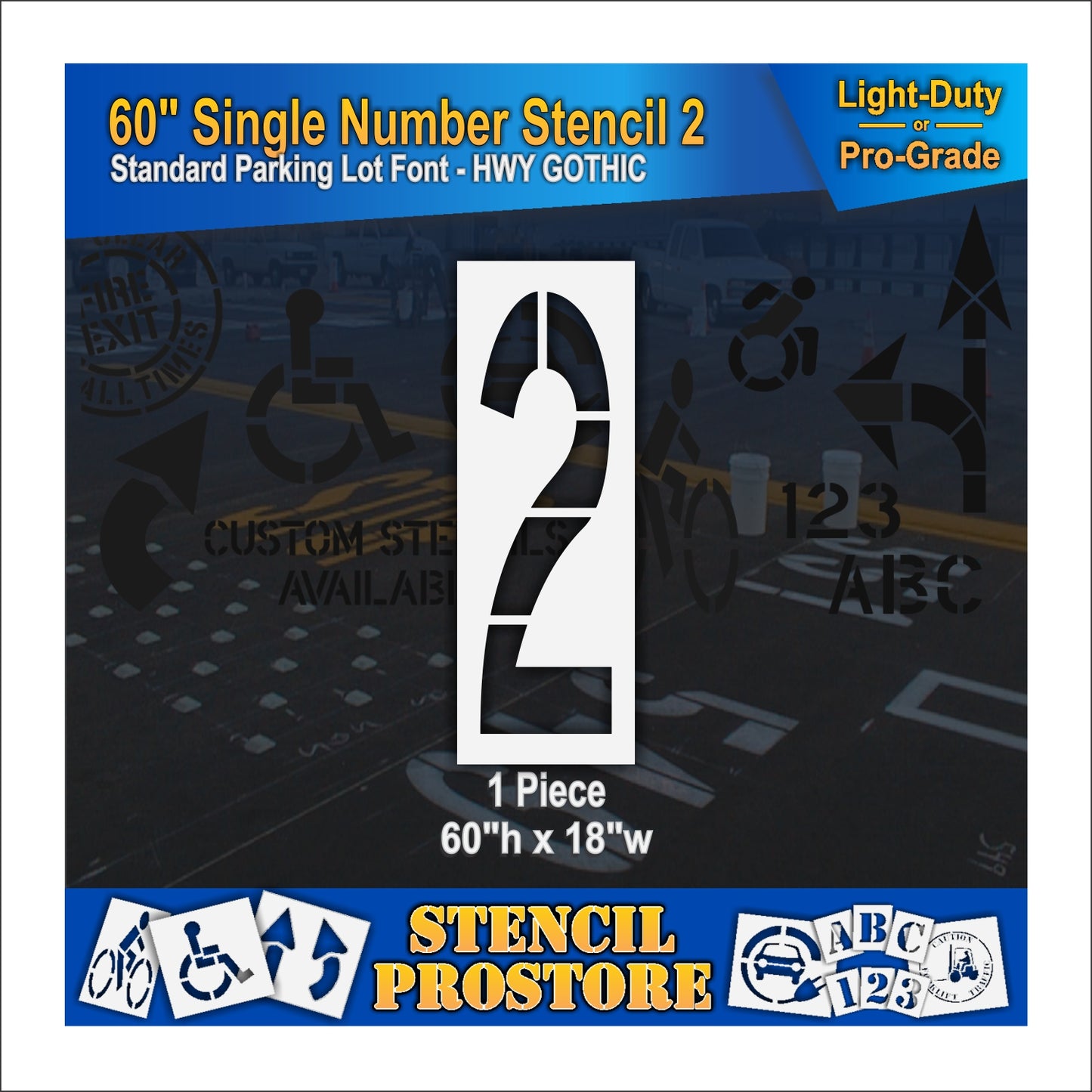 60" Number Kit Stencil