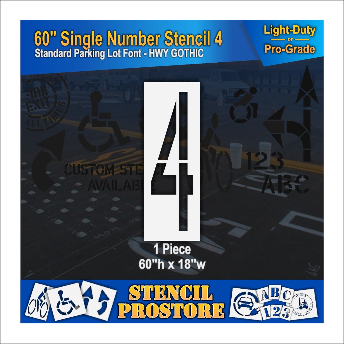 60" Number Kit Stencil