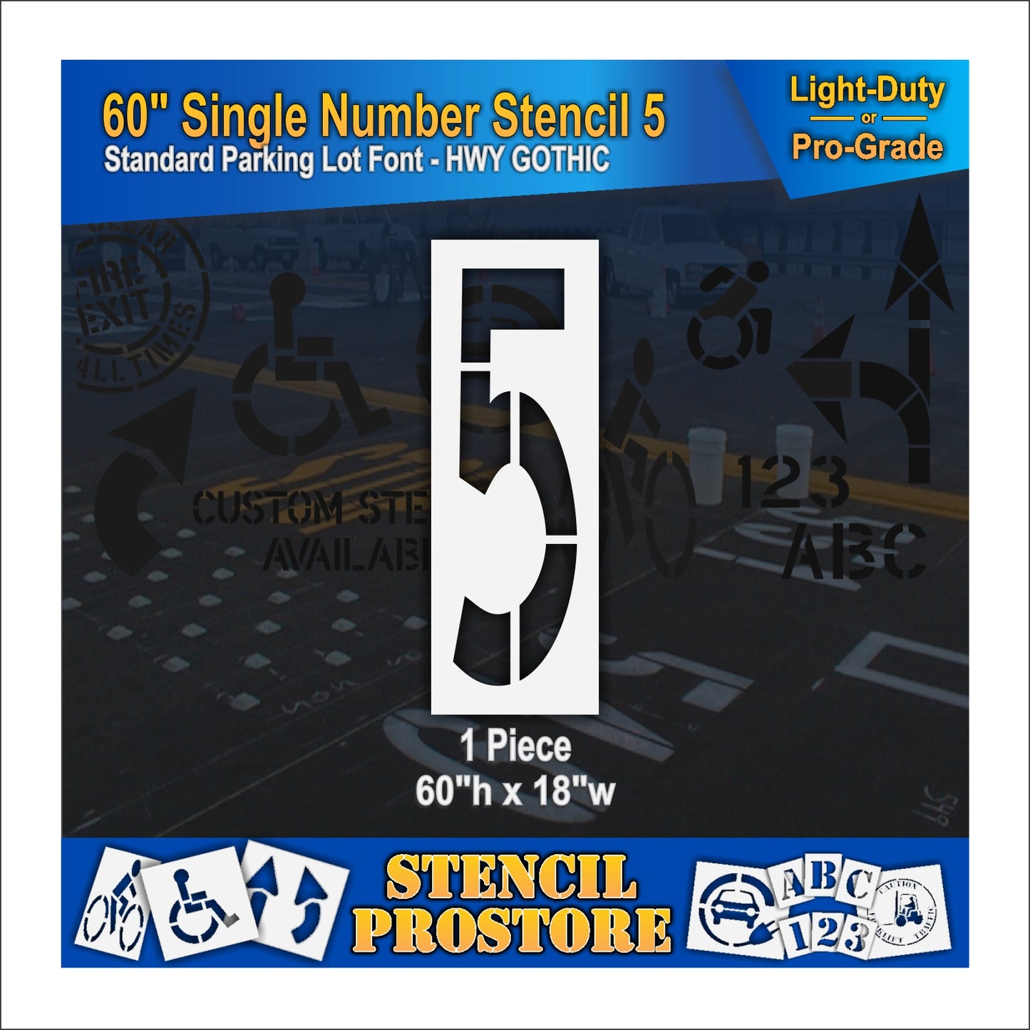 60" Number Kit Stencil