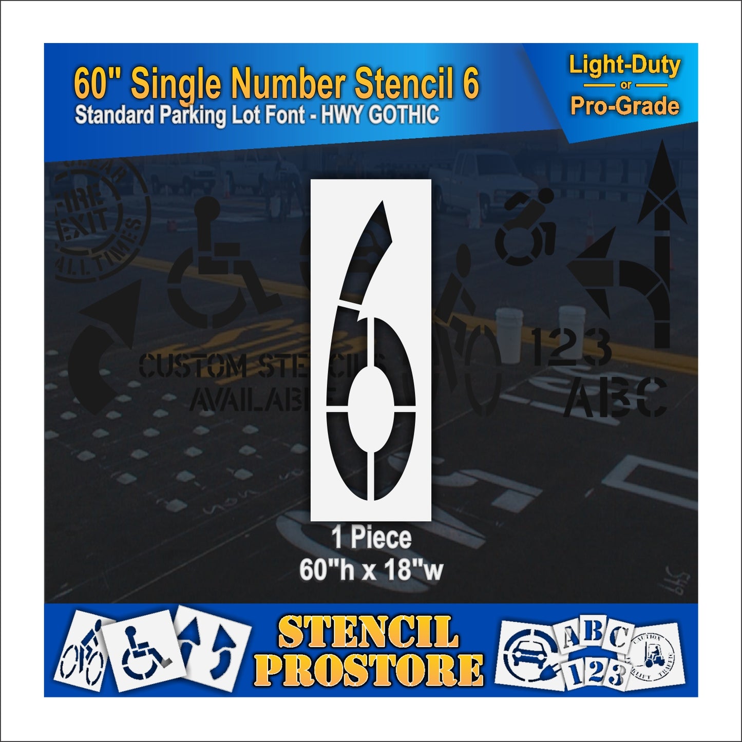 60" Number Kit Stencil