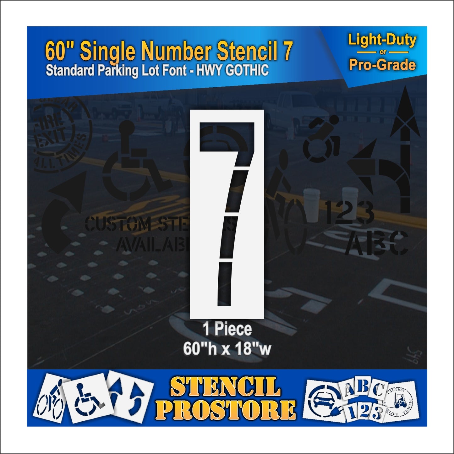 60" Number Kit Stencil