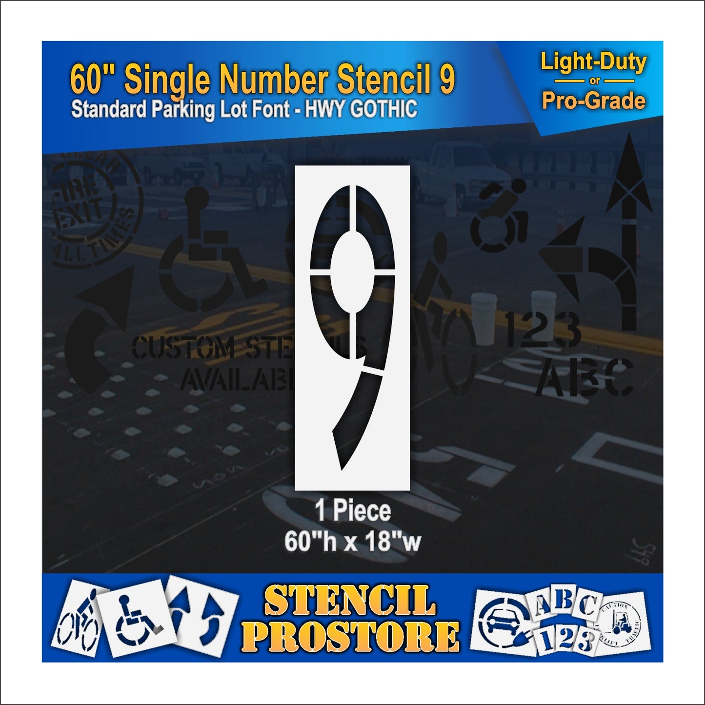 60" Number Kit Stencil