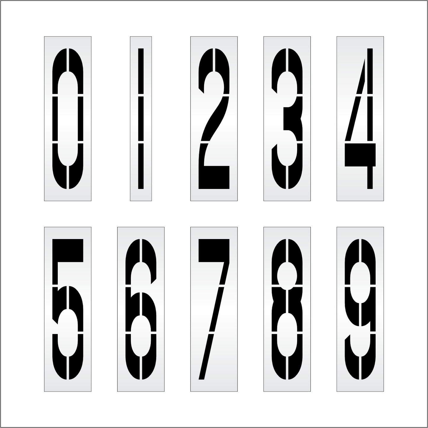 72" Number Kit Stencil