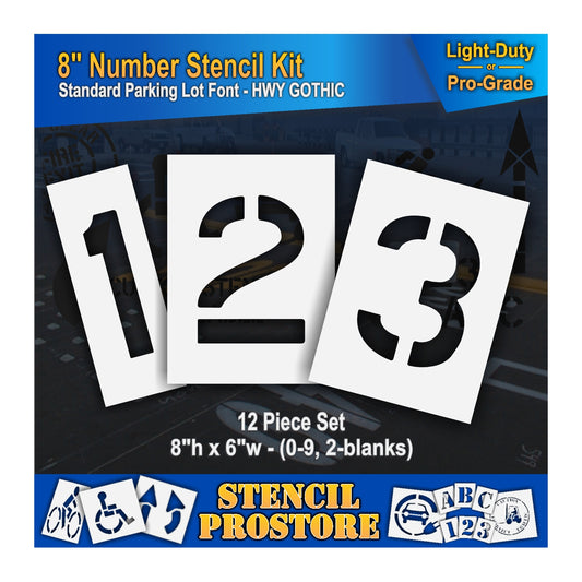 graphic image of 8" numbers 123 stencils
