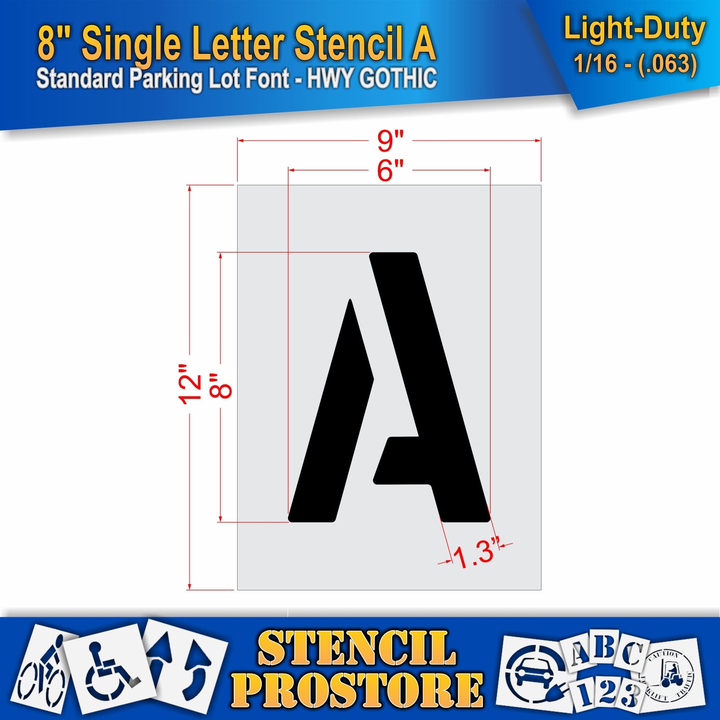 8" Alphabet Kit Stencil
