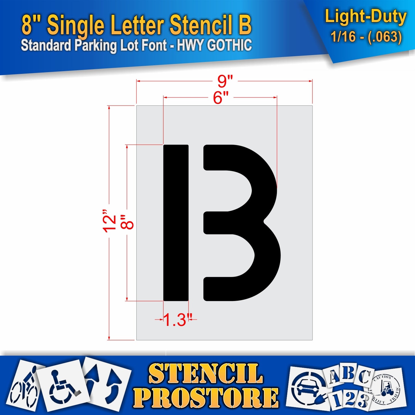 8" Alphabet Kit Stencil