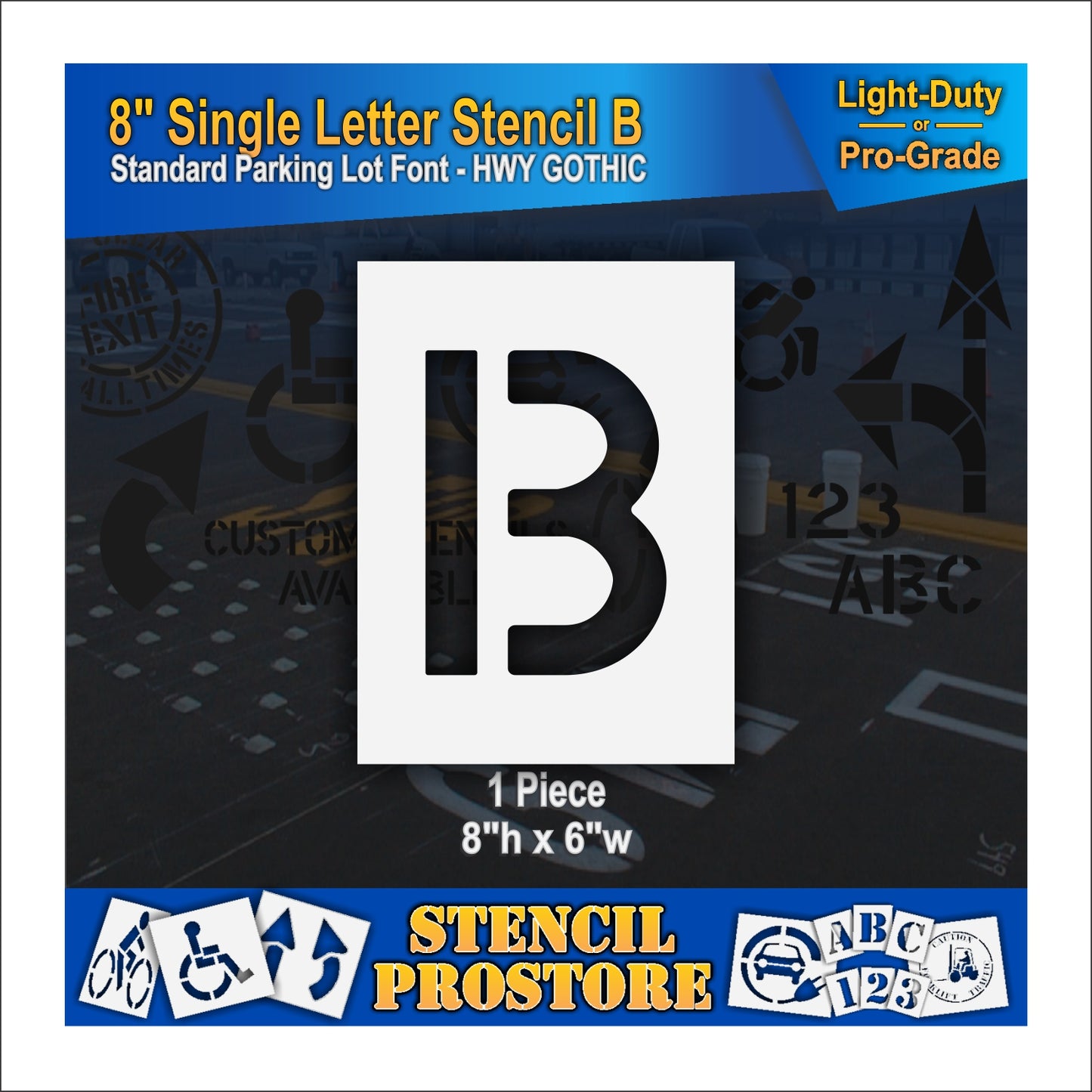 8" Alphabet Kit Stencil