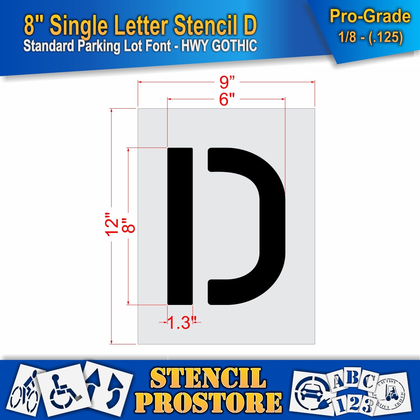 8" Alphabet Kit Stencil