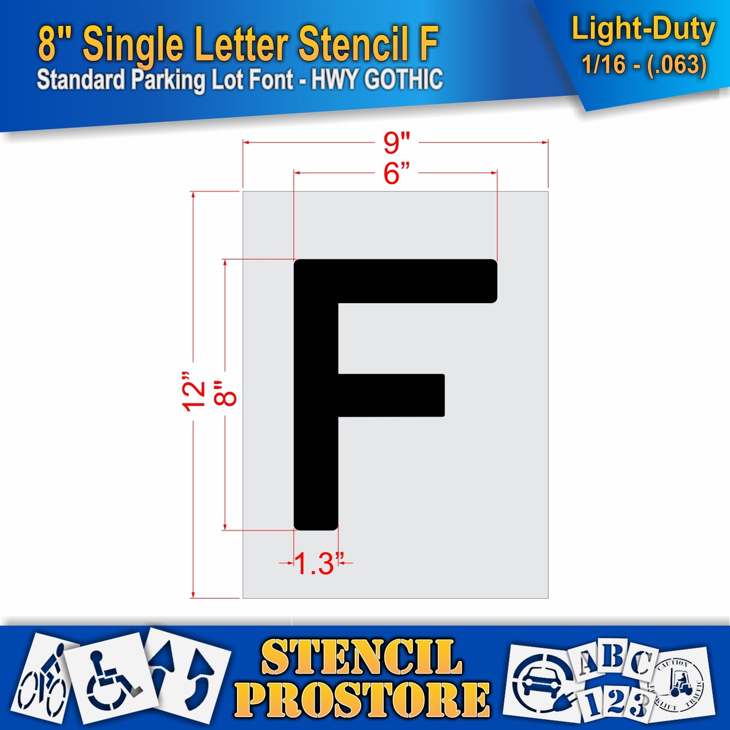 8" Alphabet Kit Stencil