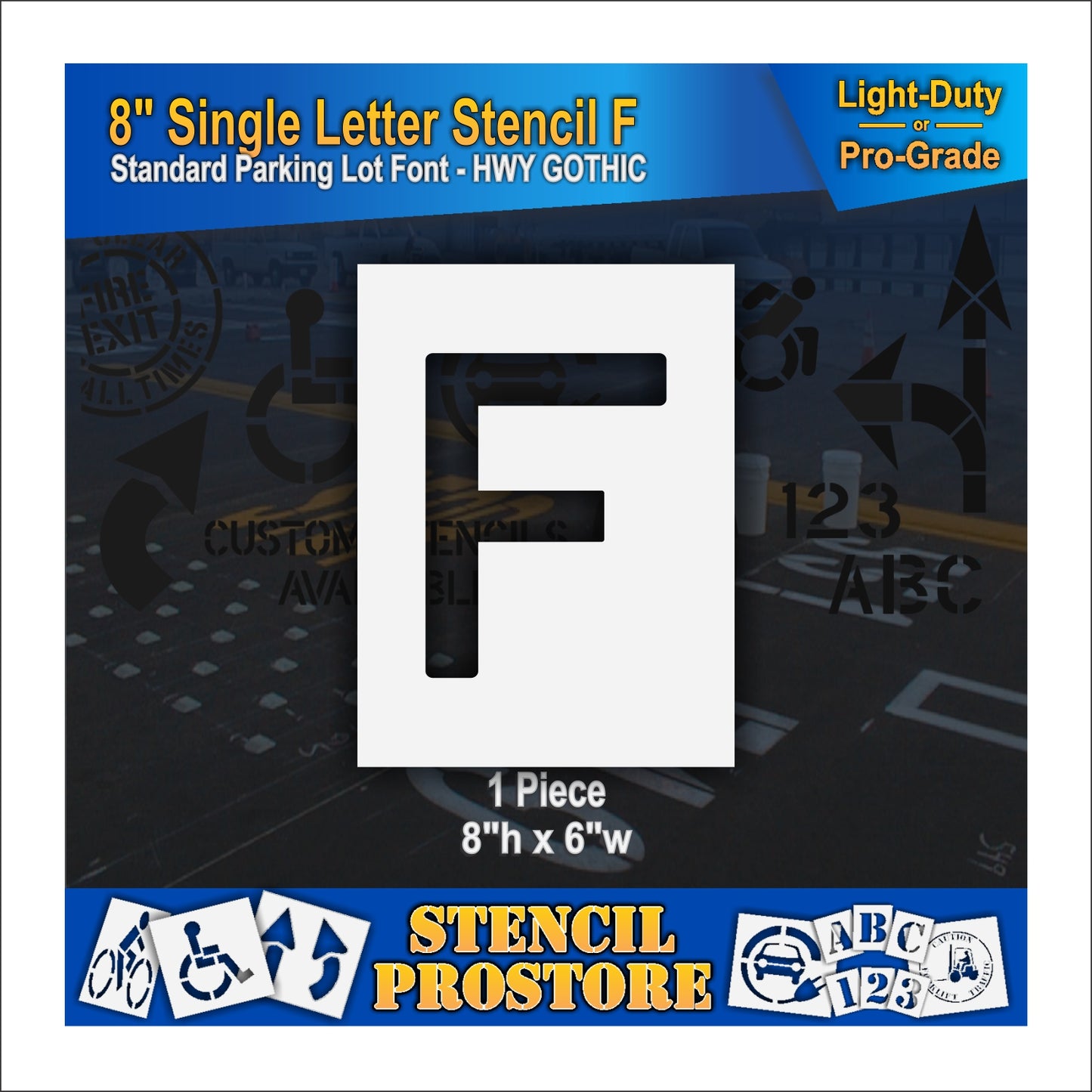 8" Alphabet Kit Stencil