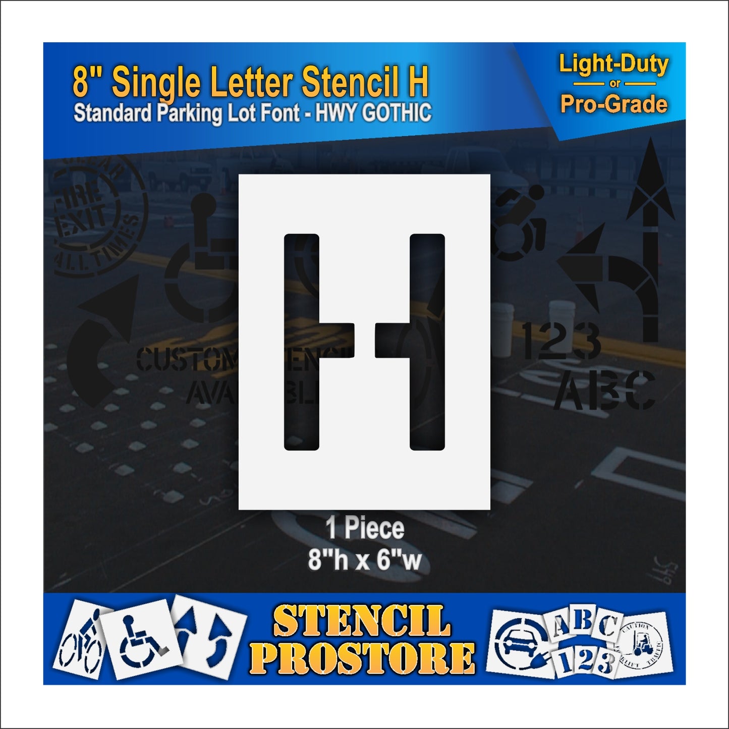 8" Alphabet Kit Stencil