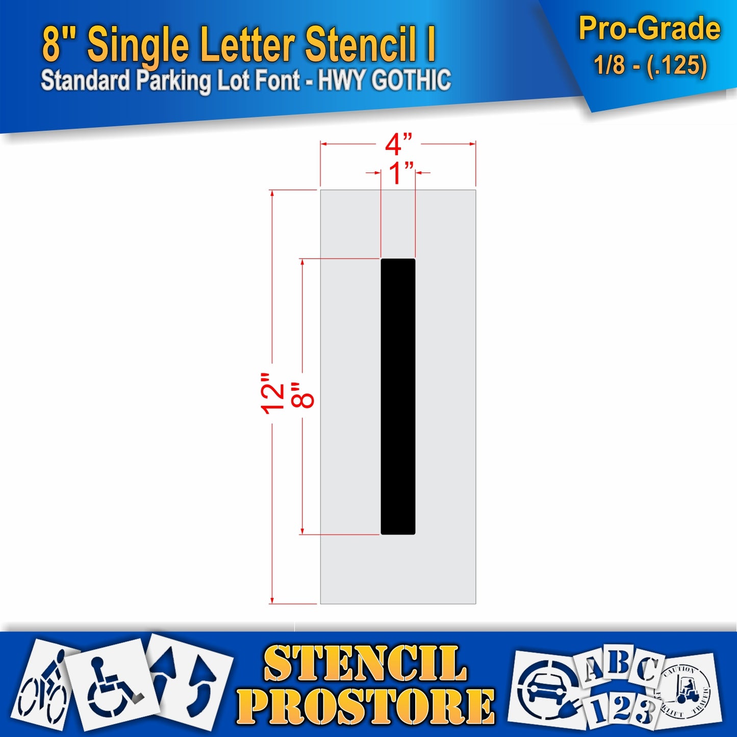 8" Alphabet Kit Stencil