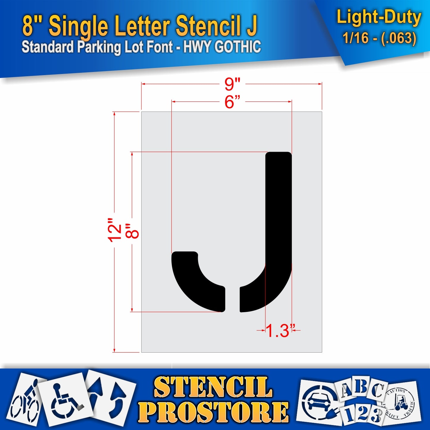 8" Alphabet Kit Stencil