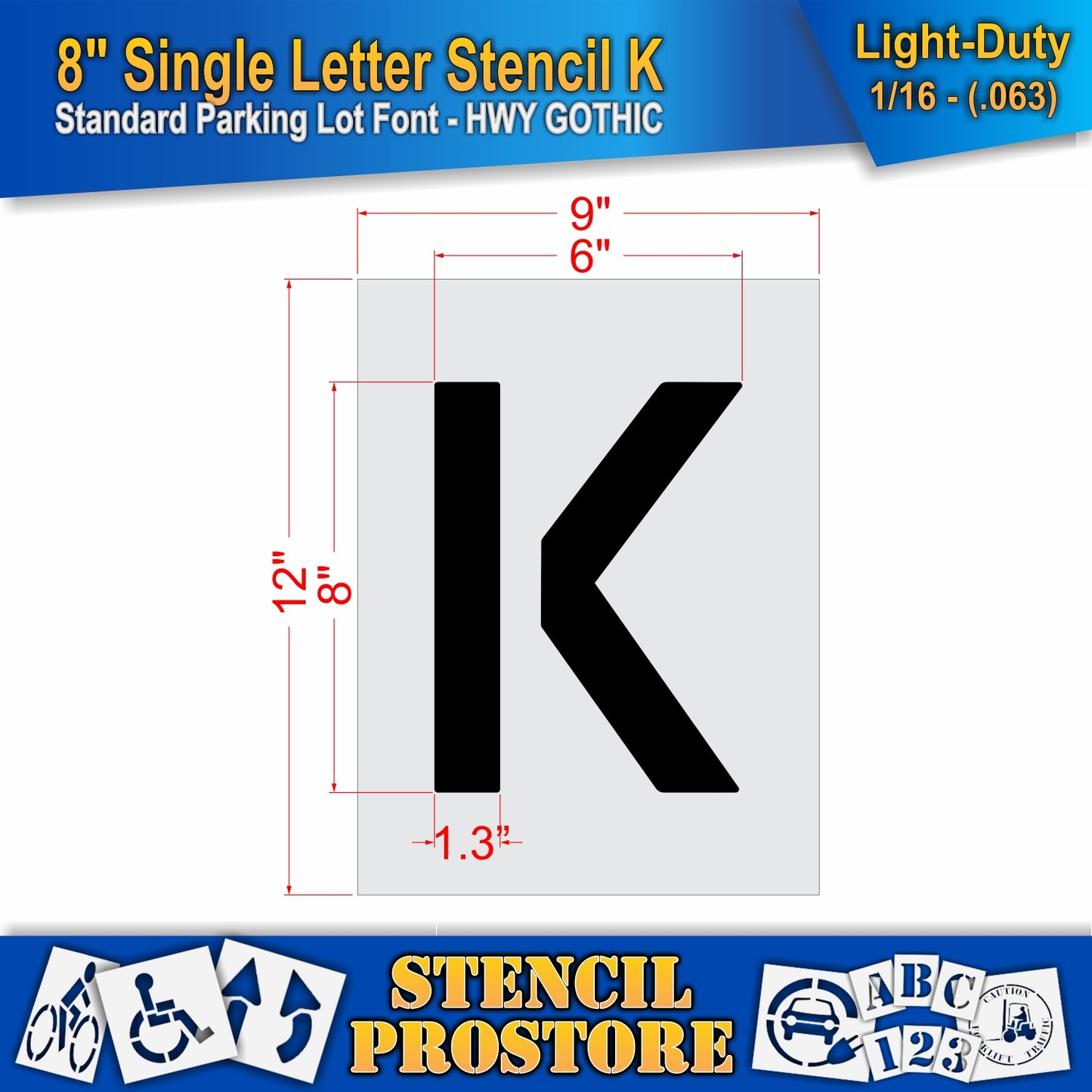 8" Alphabet Kit Stencil
