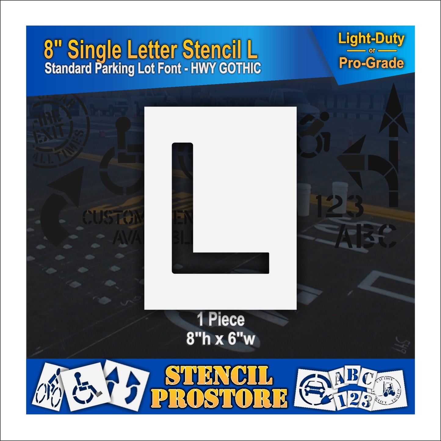 8" Alphabet Kit Stencil