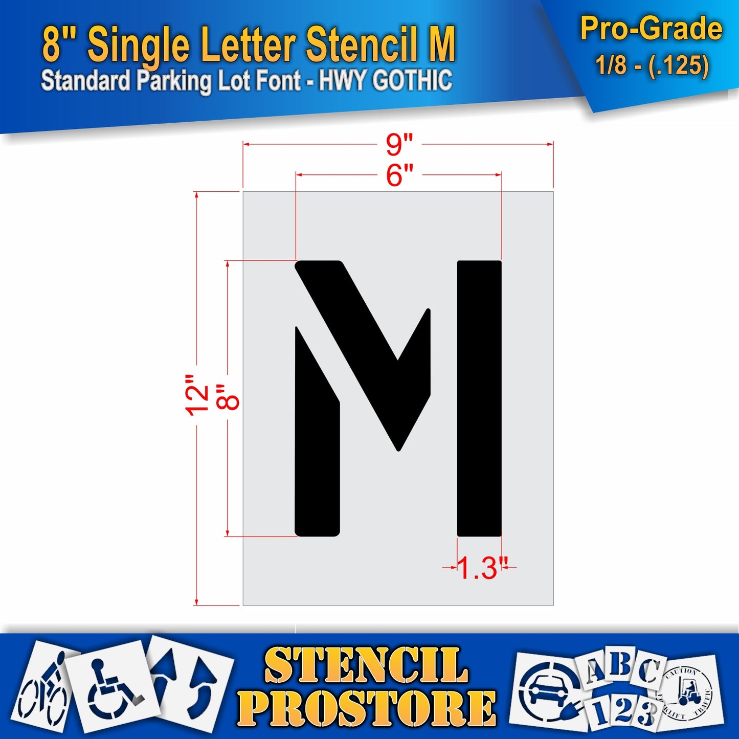 8" Alphabet Kit Stencil