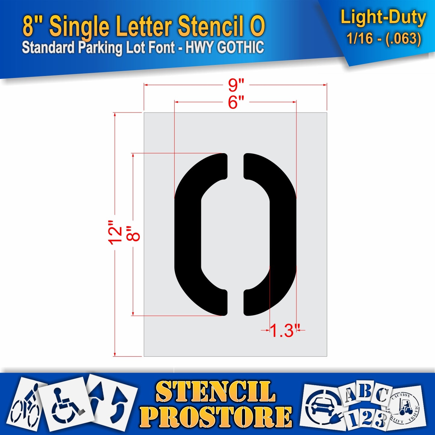 8" Alphabet Kit Stencil