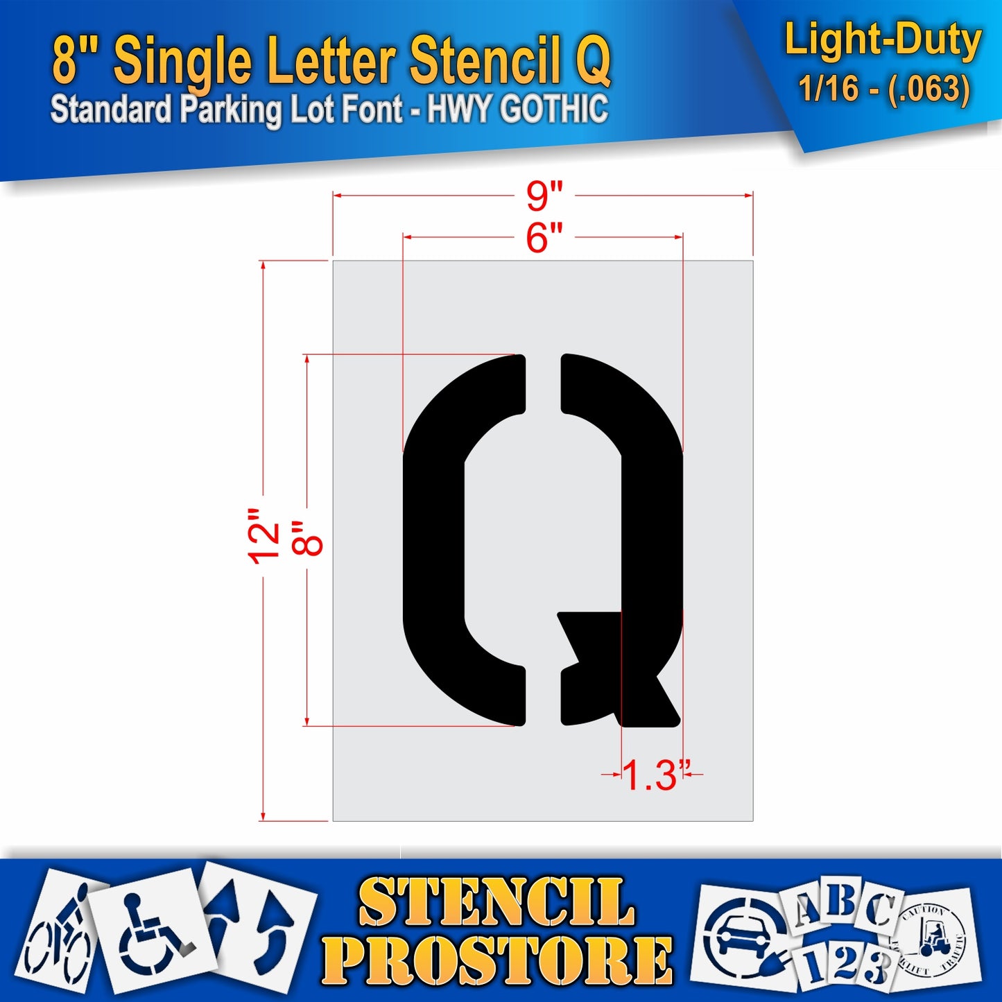 8" Alphabet Kit Stencil