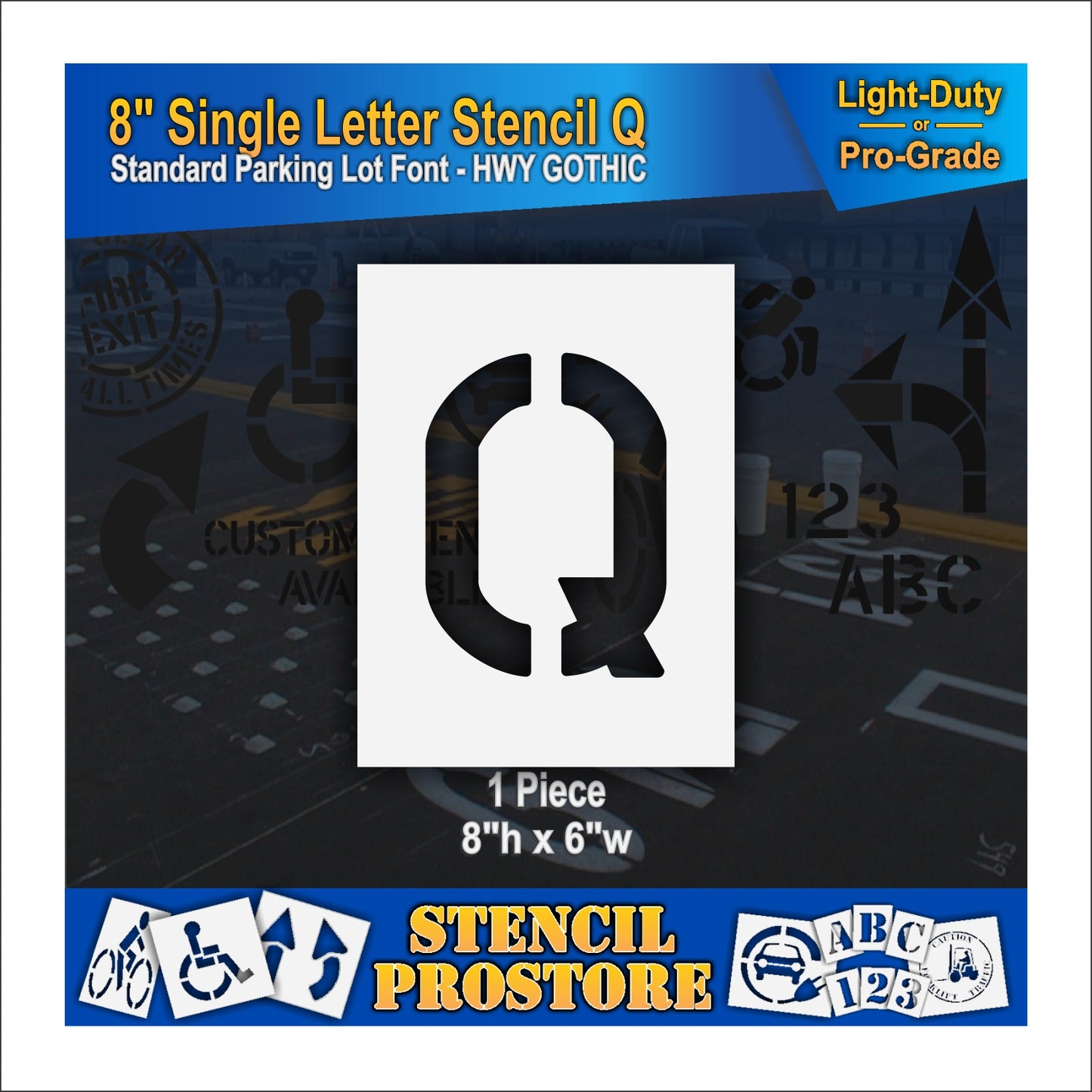 8" Alphabet Kit Stencil