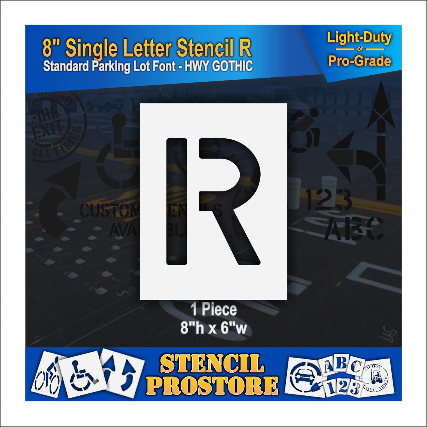 8" Alphabet Kit Stencil