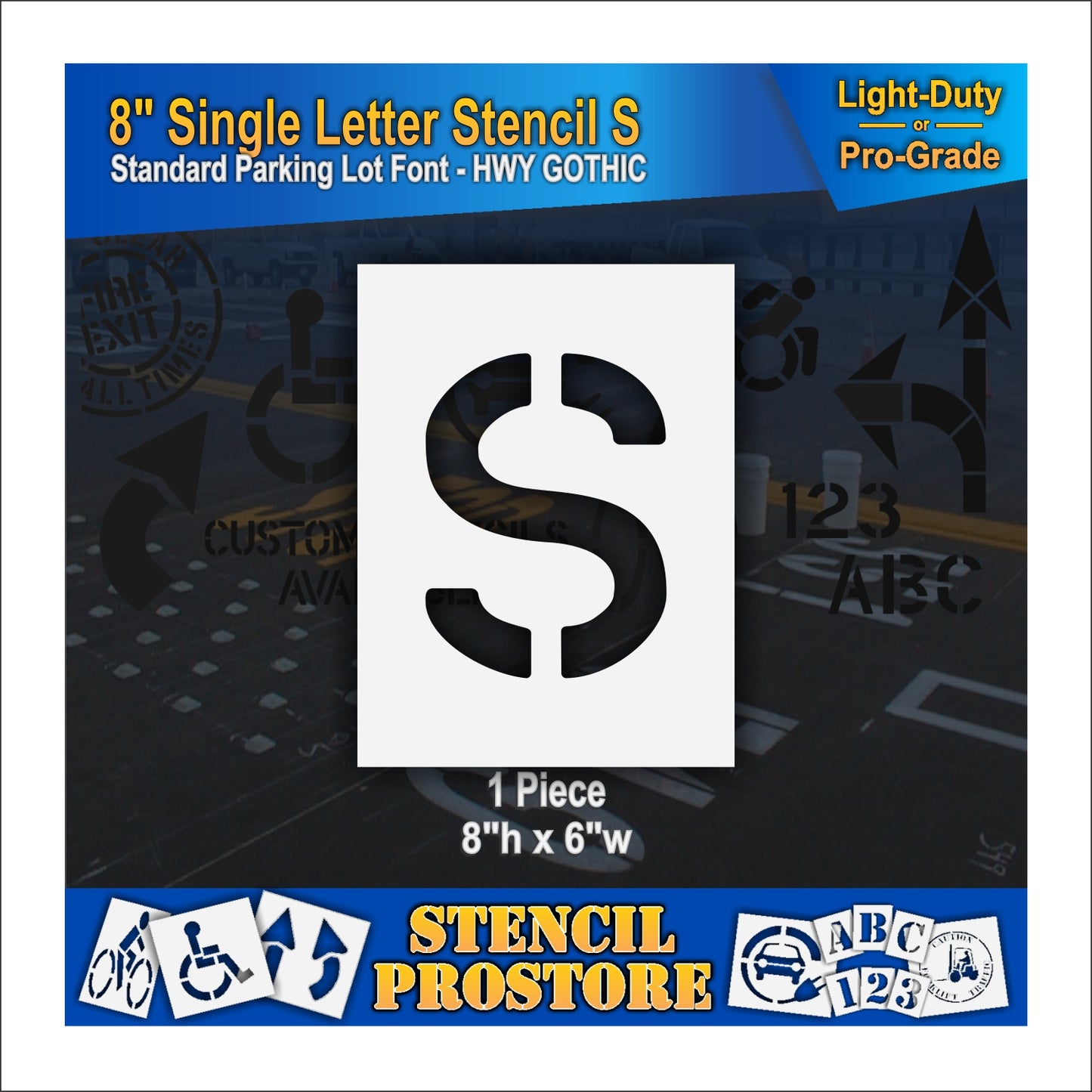 8" Alphabet Kit Stencil