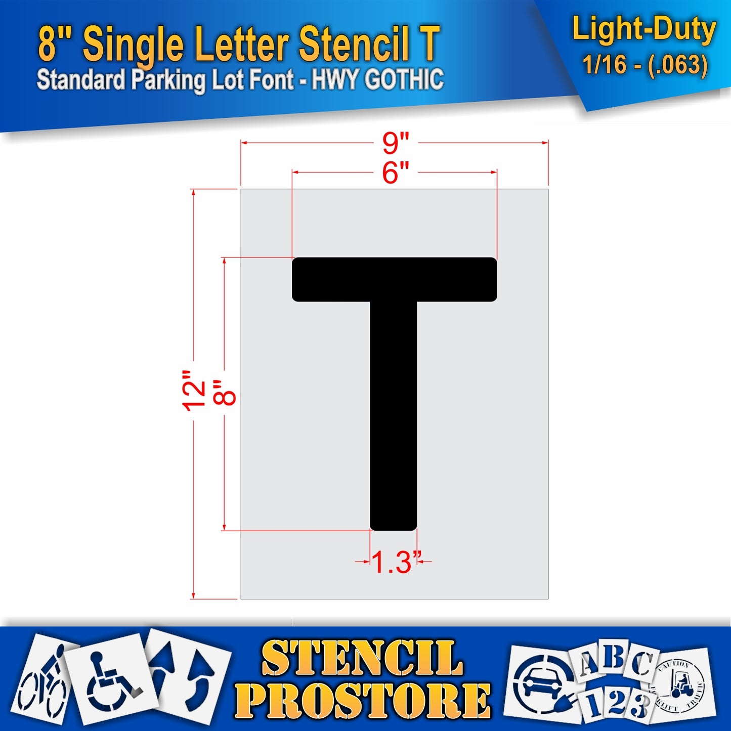 8" Alphabet Kit Stencil