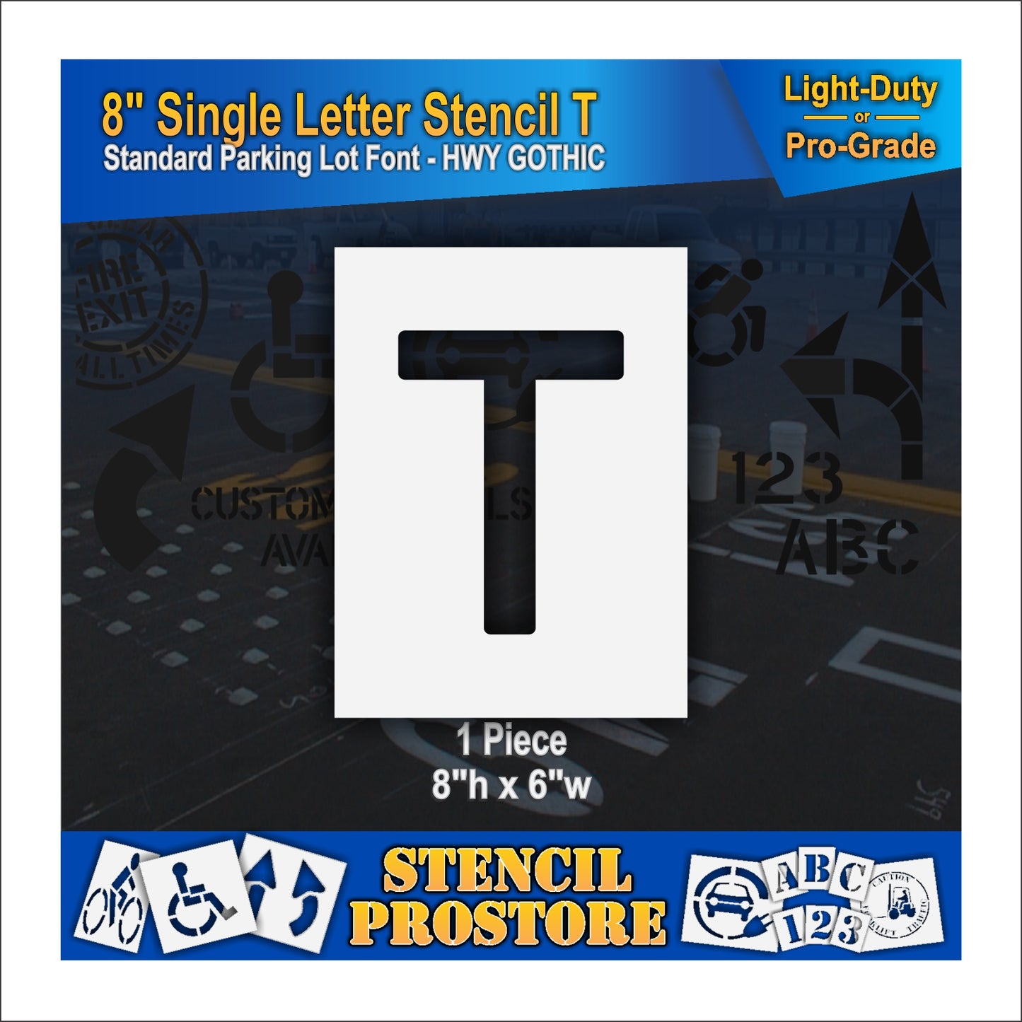 8" Alphabet Kit Stencil