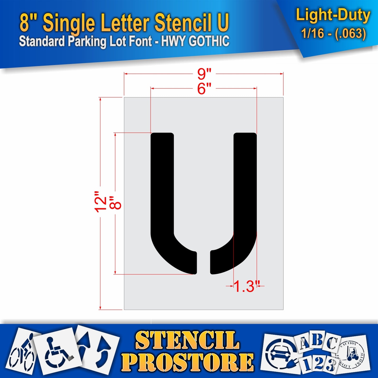 8" Alphabet Kit Stencil