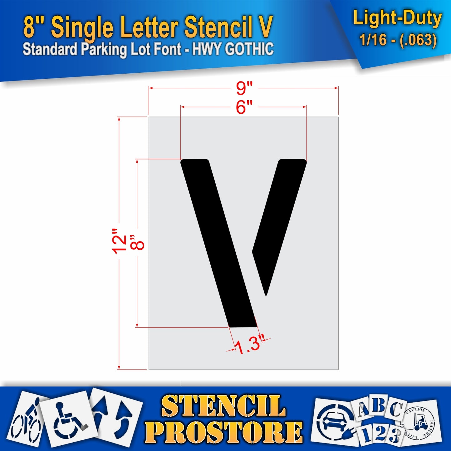 8" Alphabet Kit Stencil