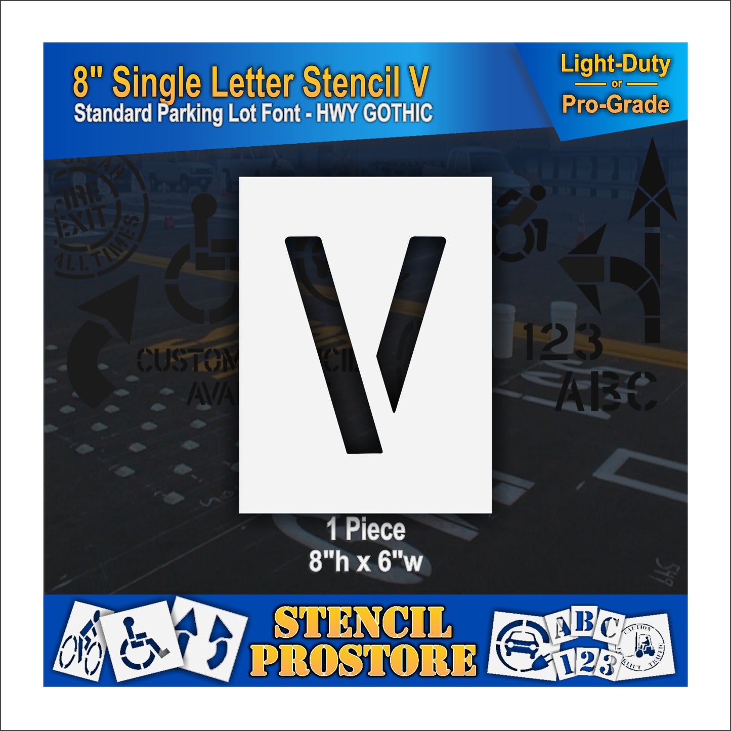 8" Alphabet Kit Stencil