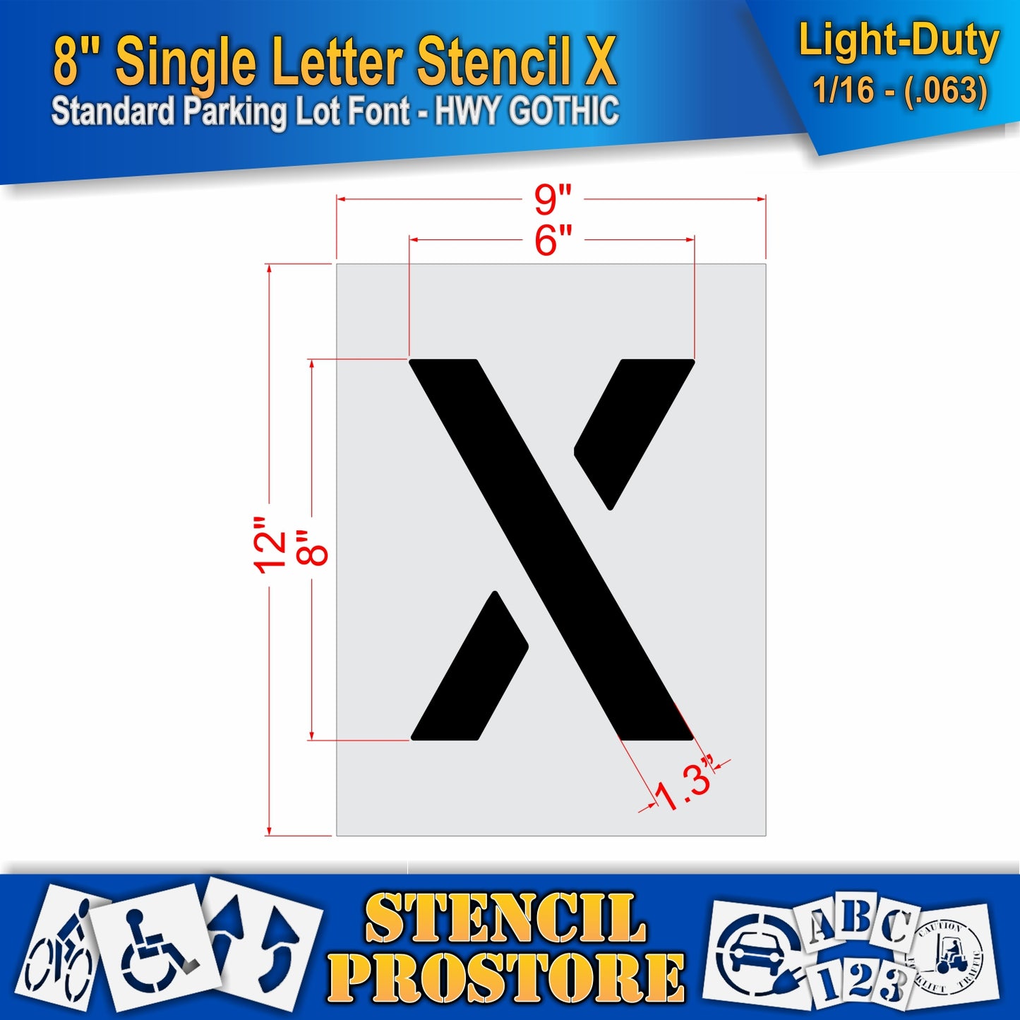 8" Alphabet Kit Stencil