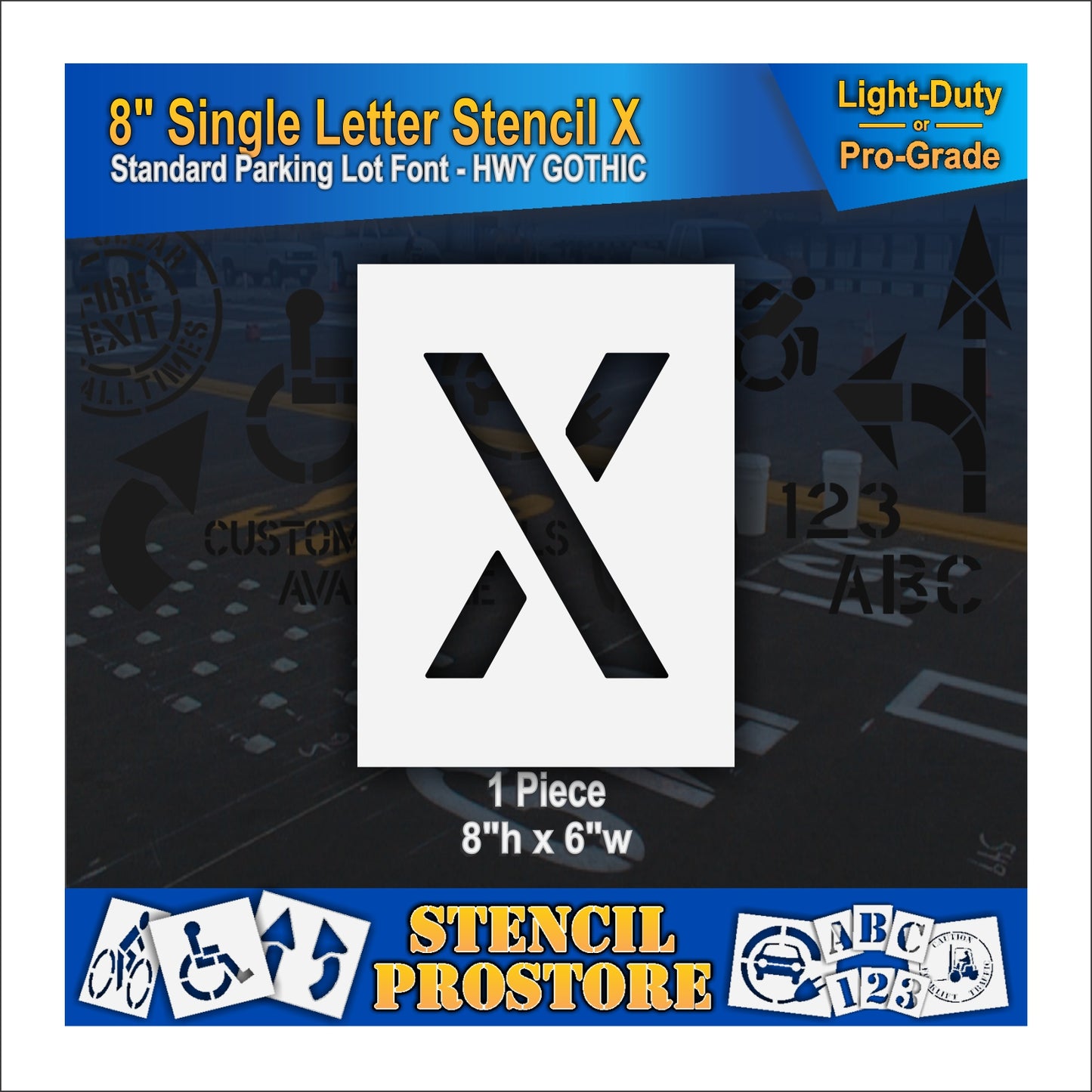 8" Alphabet Kit Stencil