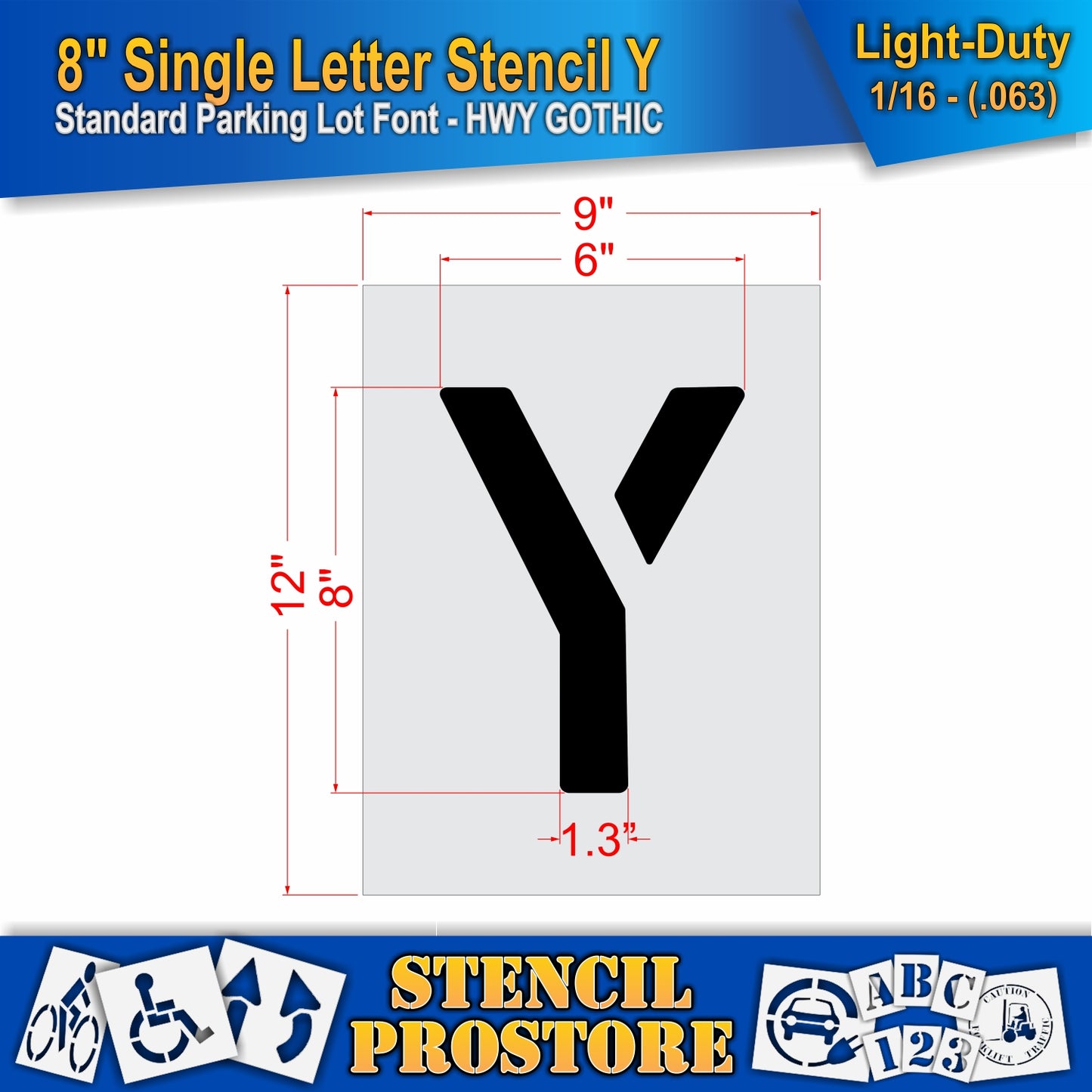 8" Alphabet Kit Stencil