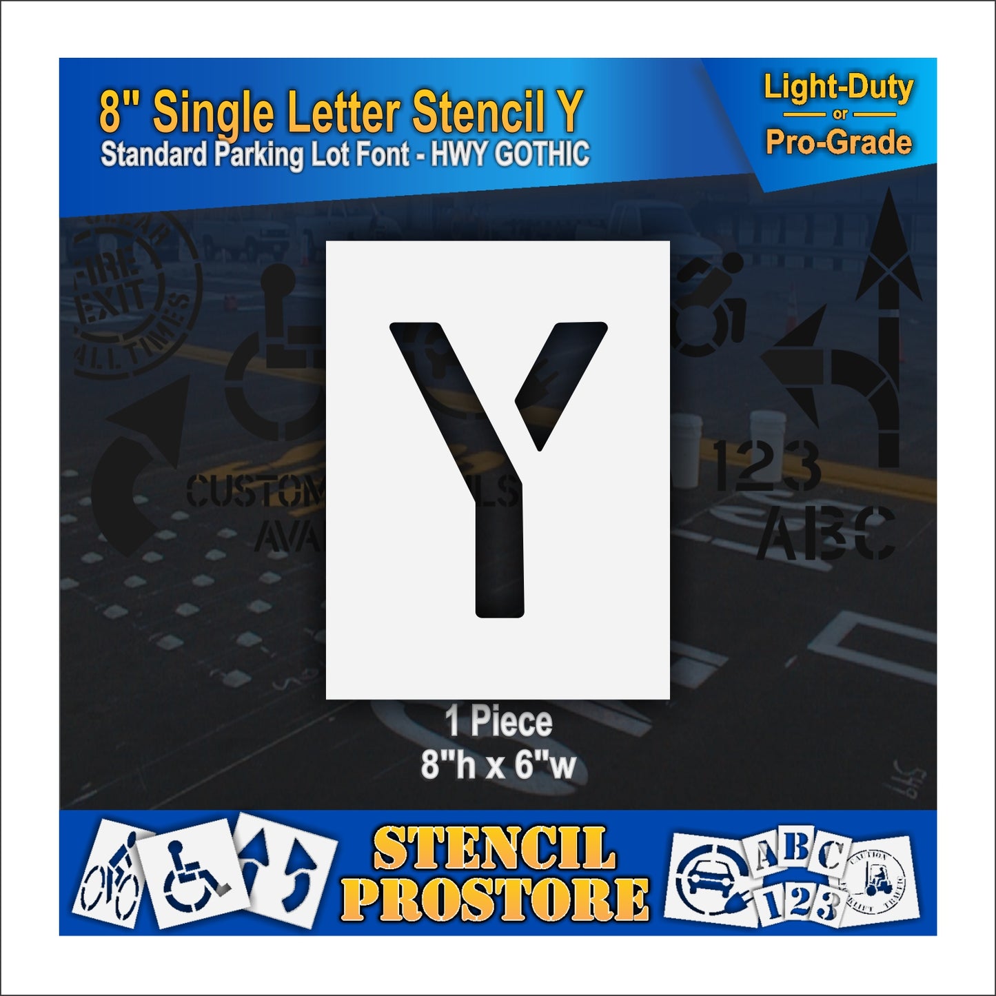 8" Alphabet Kit Stencil