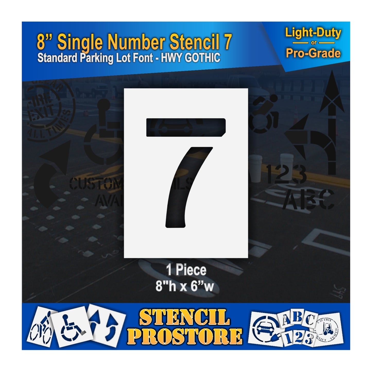8" Number Kit Stencil