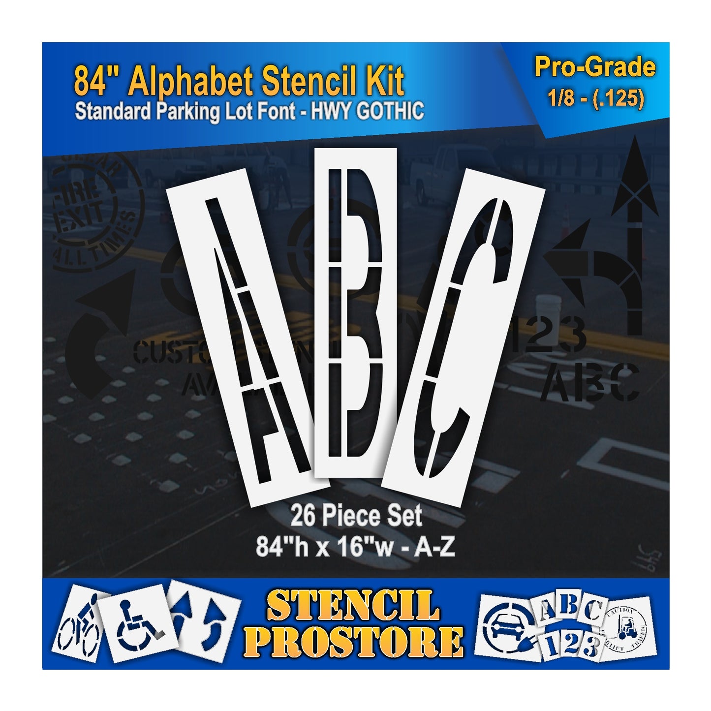 84" Alphabet Kit Stencil