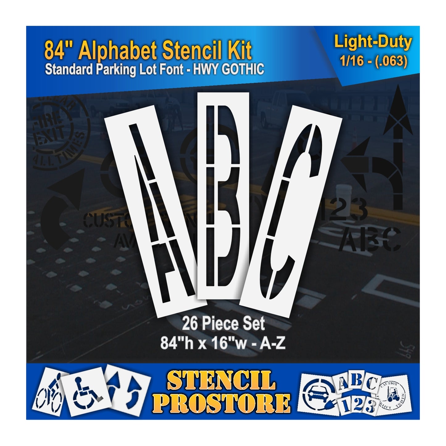 84" Alphabet Kit Stencil