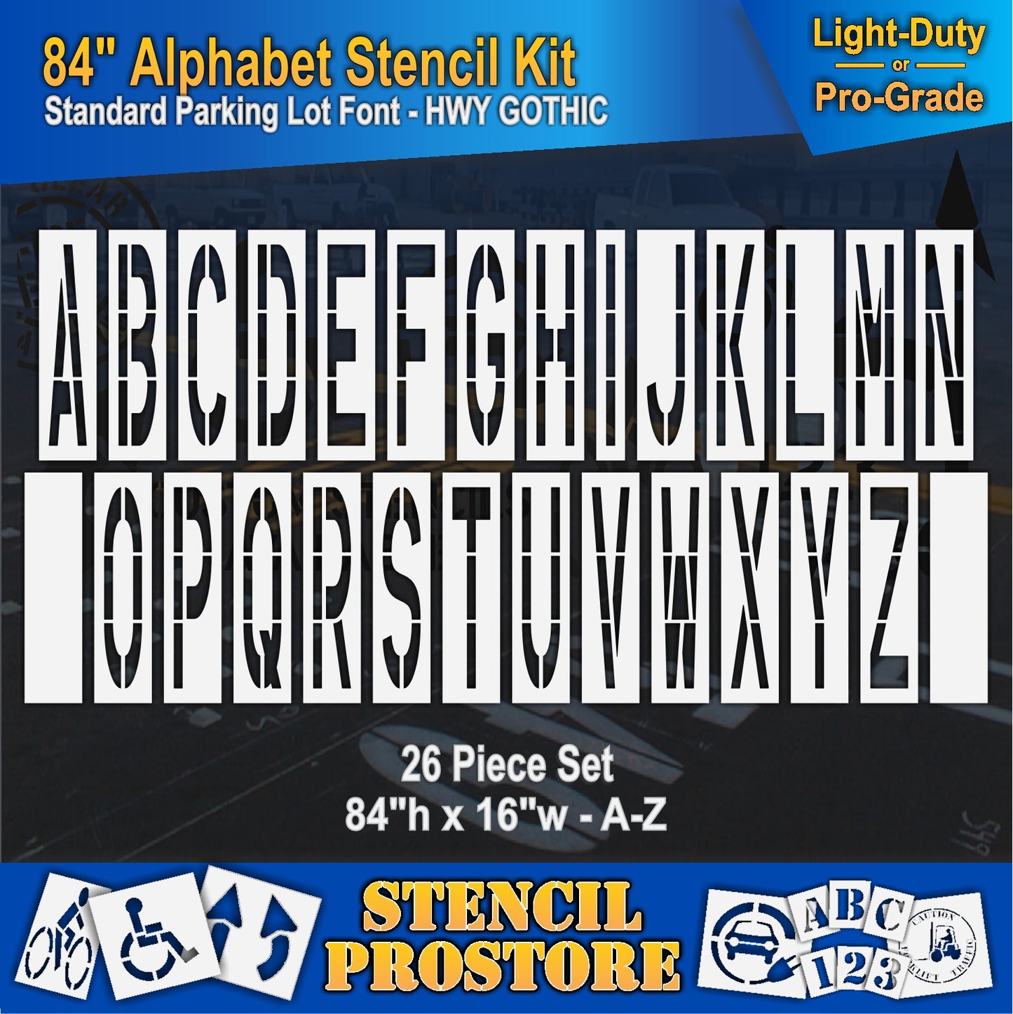 84" Alphabet Kit Stencil