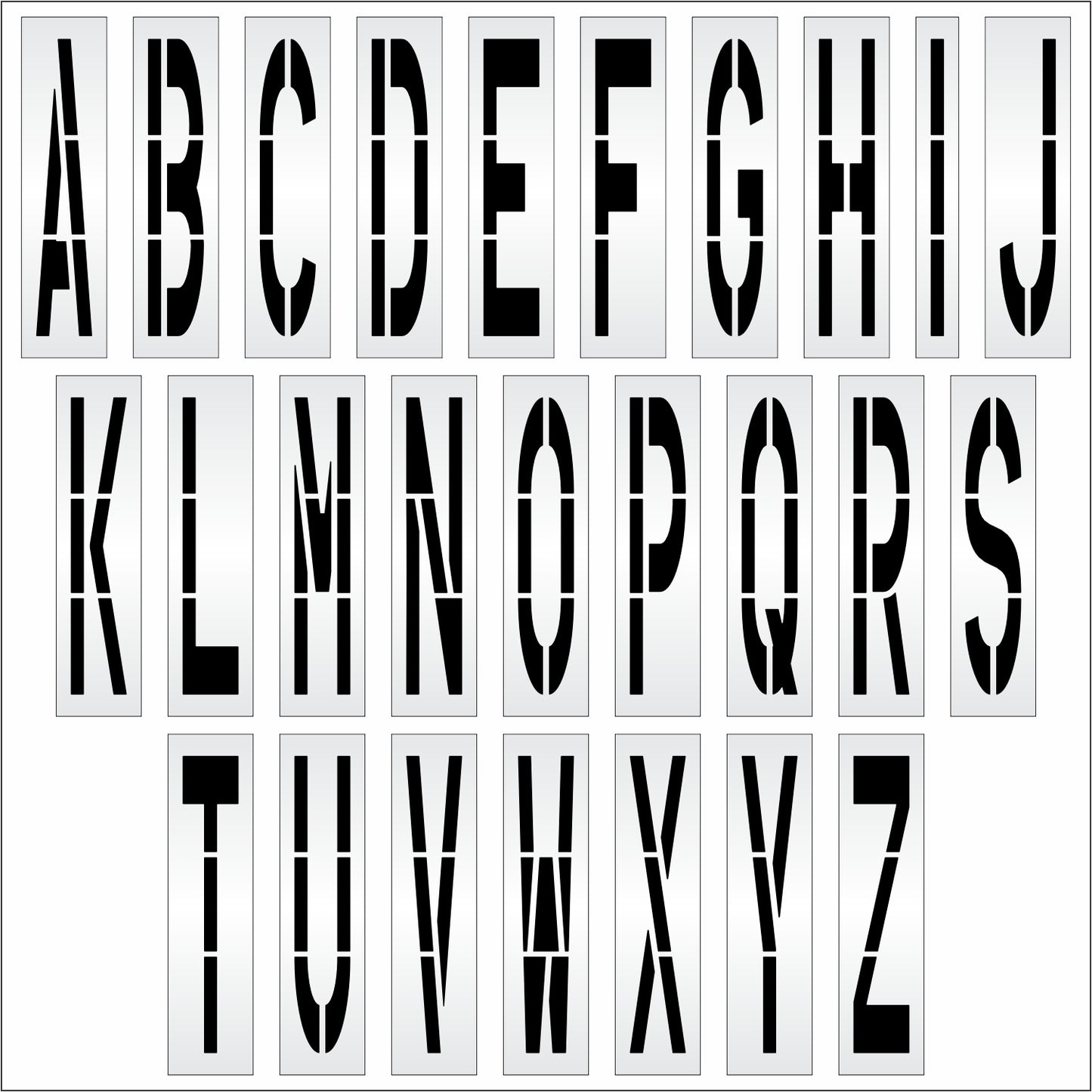 84" Alphabet Kit Stencil