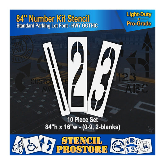featured image of 84" Numbers 123 stencils
