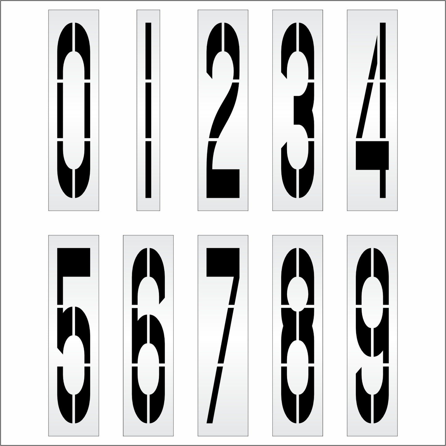 84" Number Kit Stencil