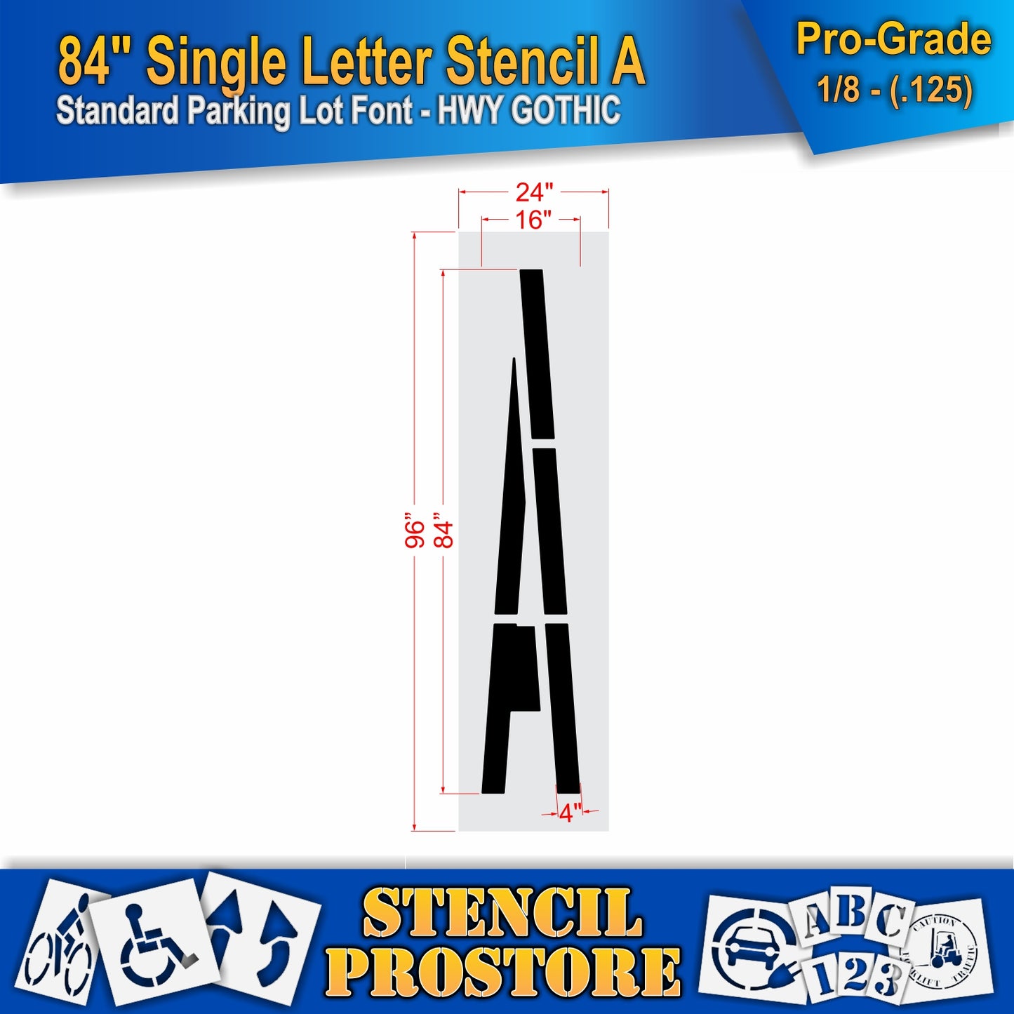 84" Alphabet Kit Stencil
