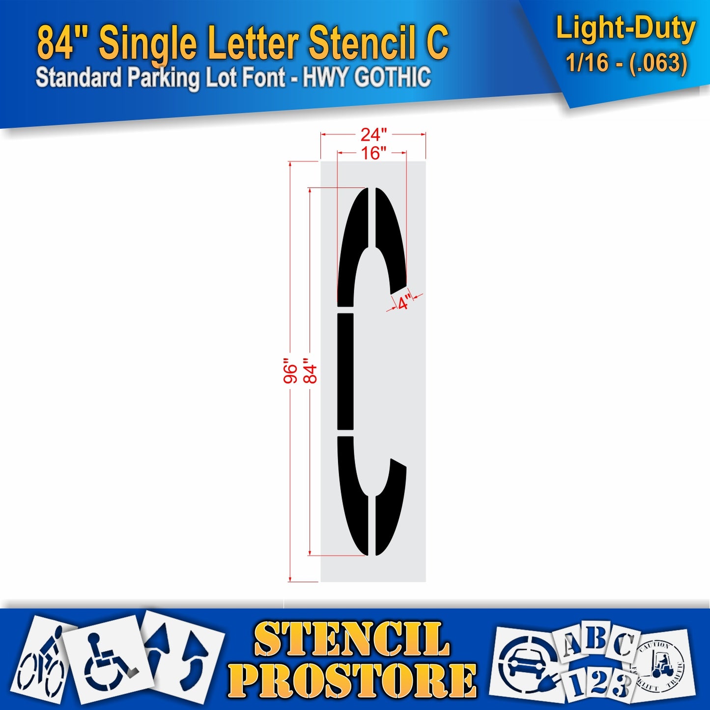 84" Alphabet Kit Stencil
