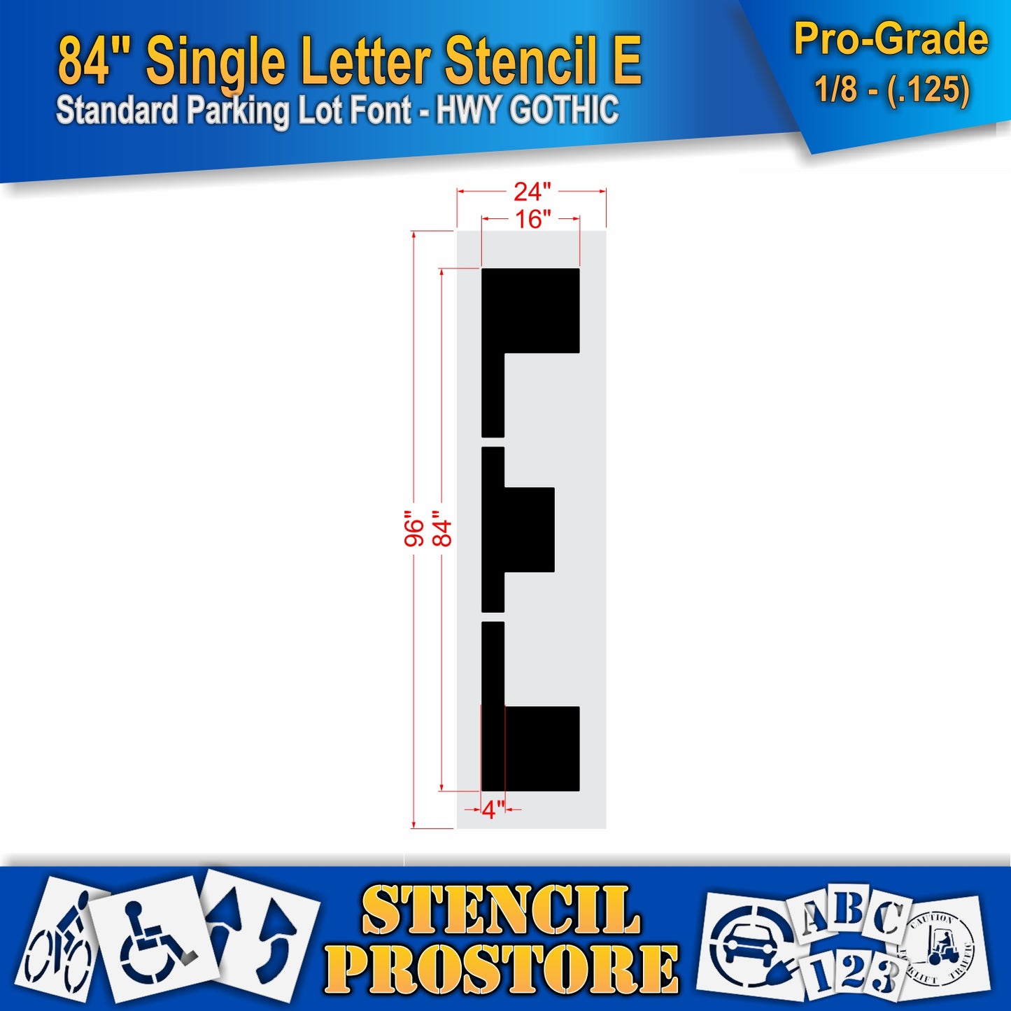 84" Alphabet Kit Stencil
