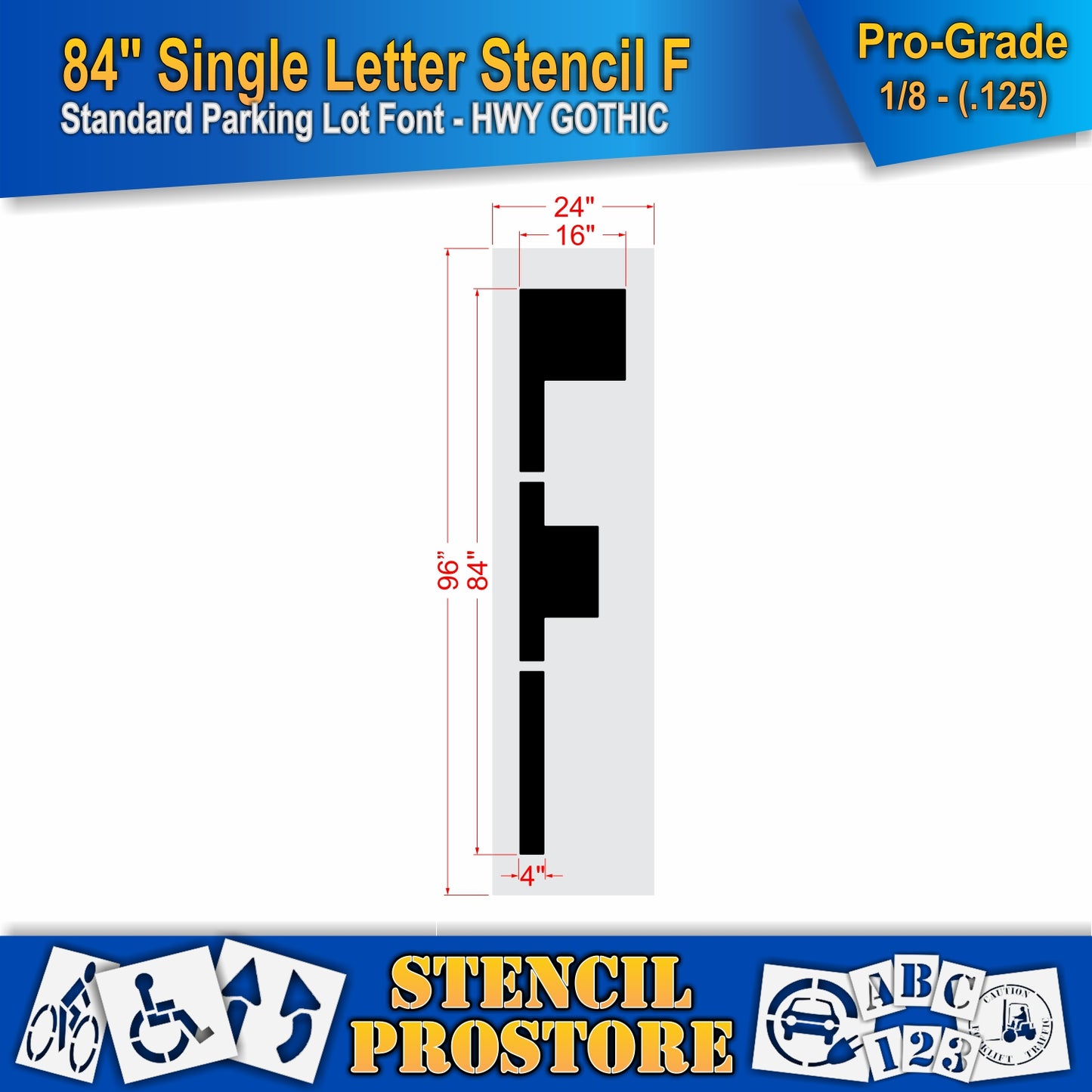 84" Alphabet Kit Stencil