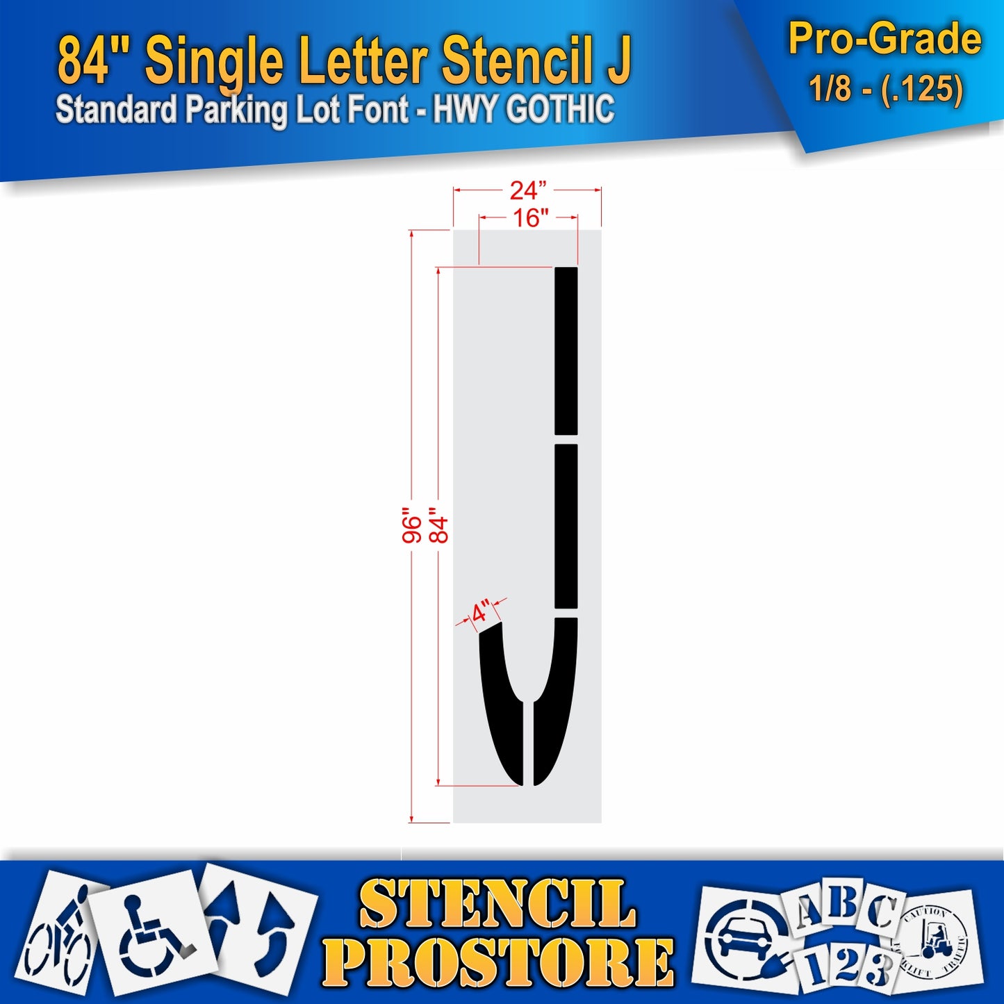 84" Alphabet Kit Stencil
