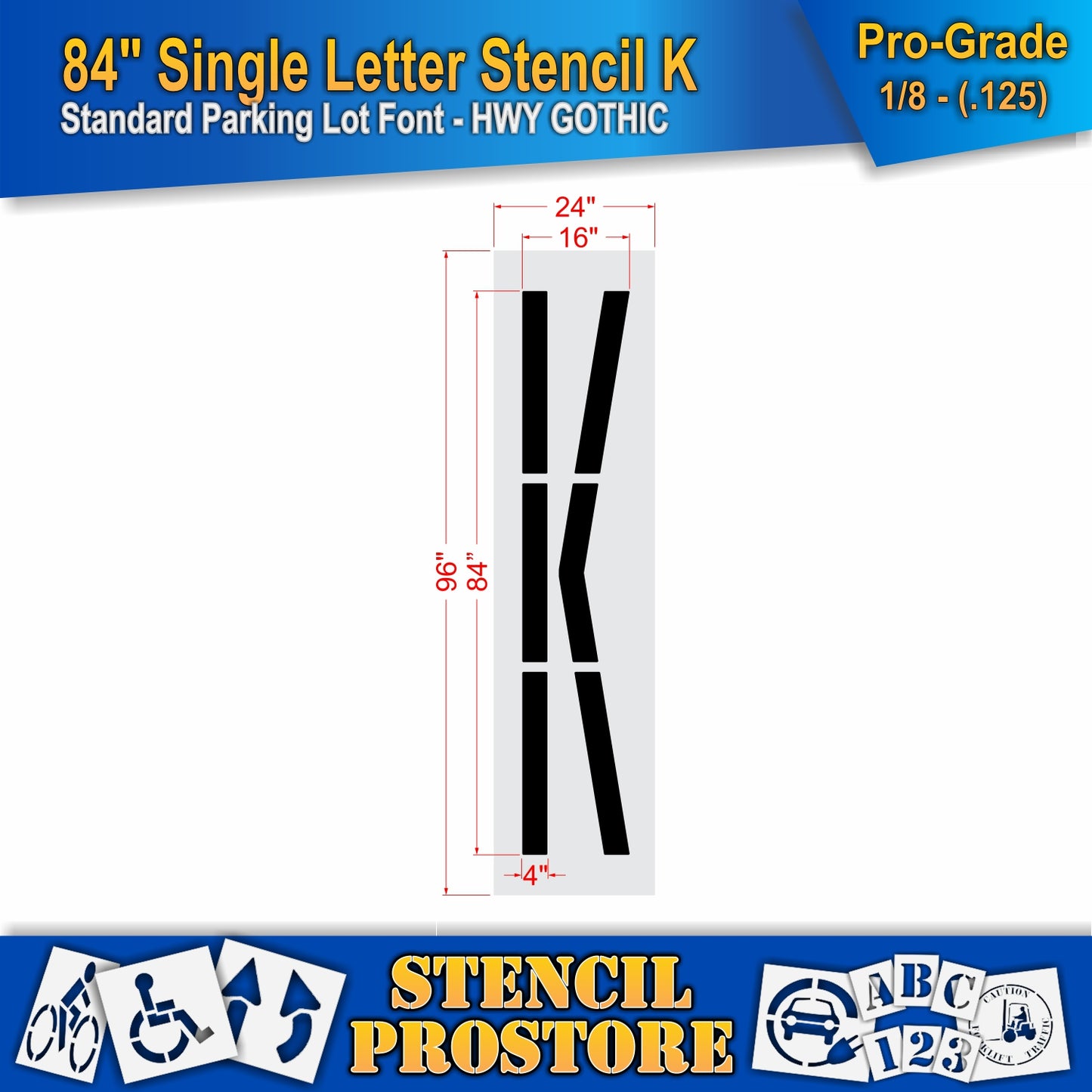 84" Alphabet Kit Stencil