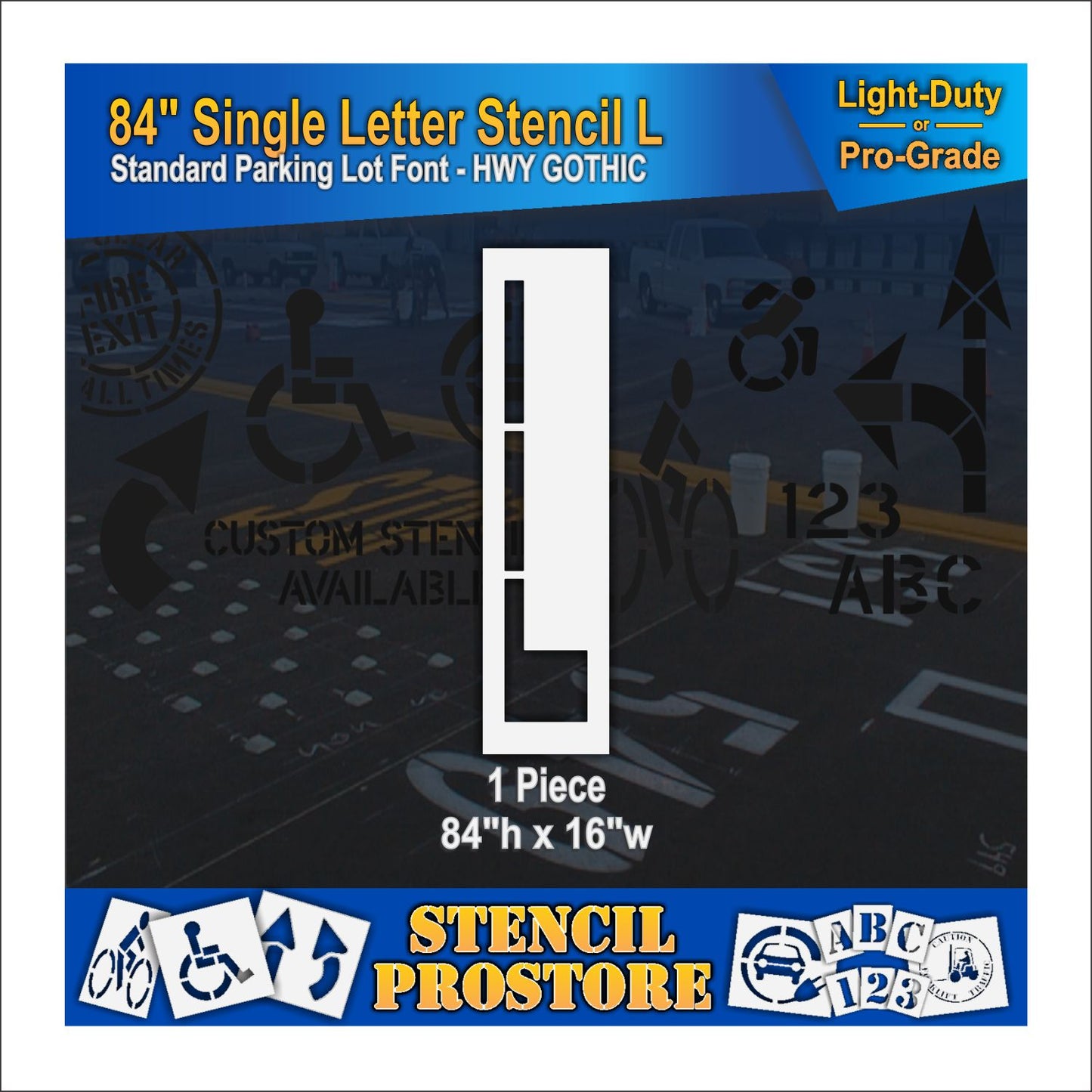 84" Alphabet Kit Stencil