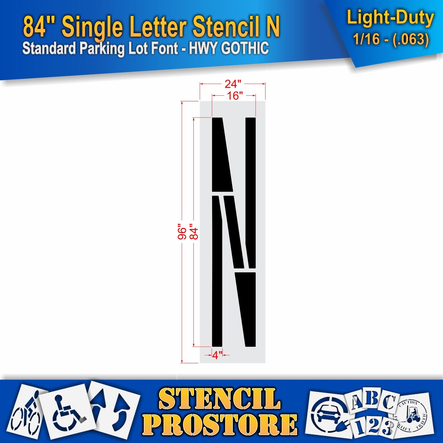 84" Alphabet Kit Stencil
