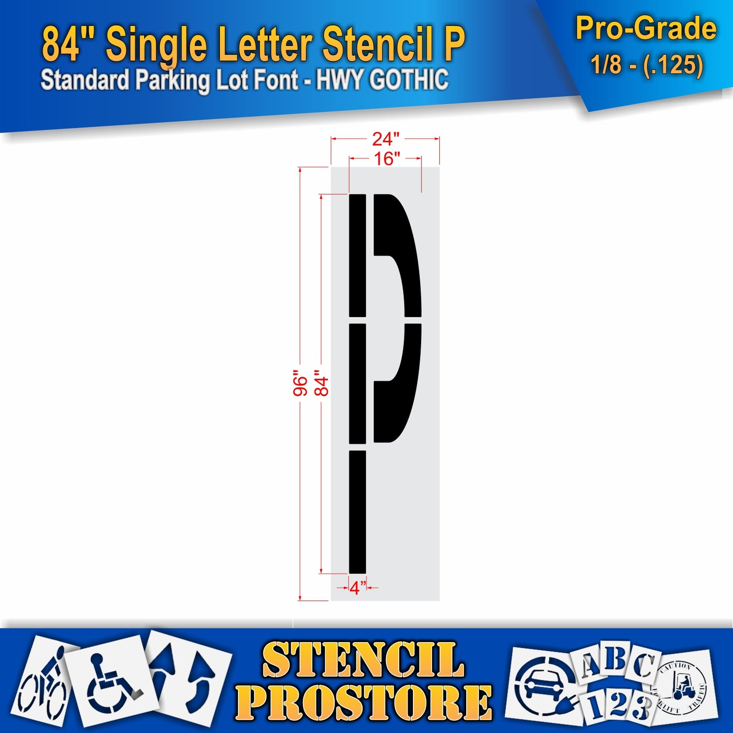 84" Alphabet Kit Stencil